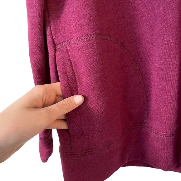 State of Mine pink fleece pullover pockets half zip casual winter thermal warm - Picture 5 of 6